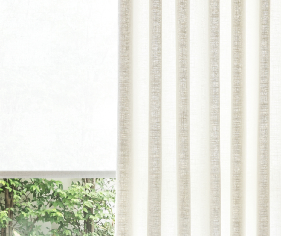 Inside Blinds - modern drapes - white curtains - custom linen curtains - draperies - wave - Linate 10